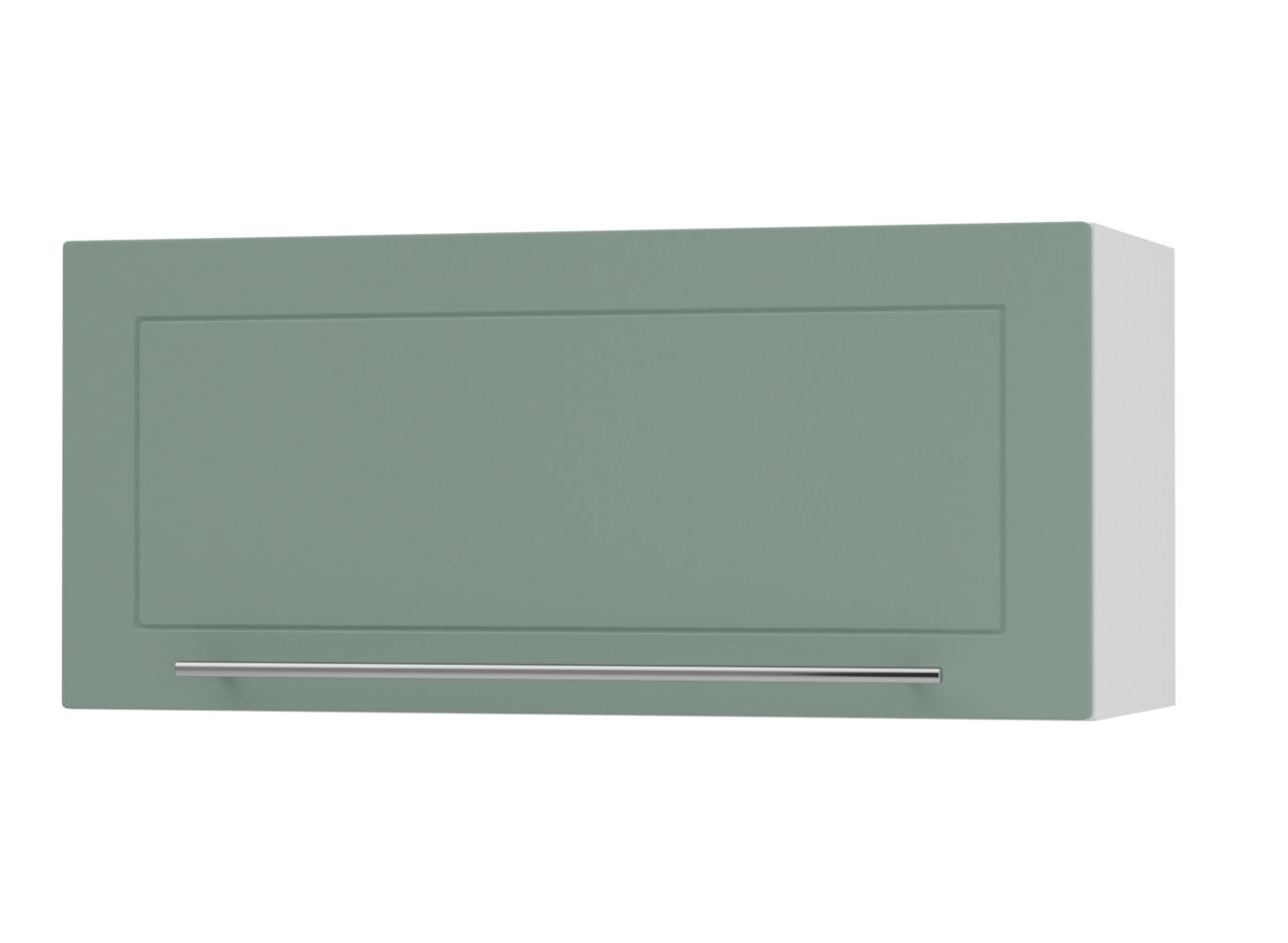 KLAPPHÄNGESCHRANK Kvantum W4B/80-AV Mint Matt / Weiß Matt 80 / 32,5 / 36cm - Weiß/Mintgrün, Holz/Holzwerkstoff (80/36/32.5cm) - Feldmann-Wohnen