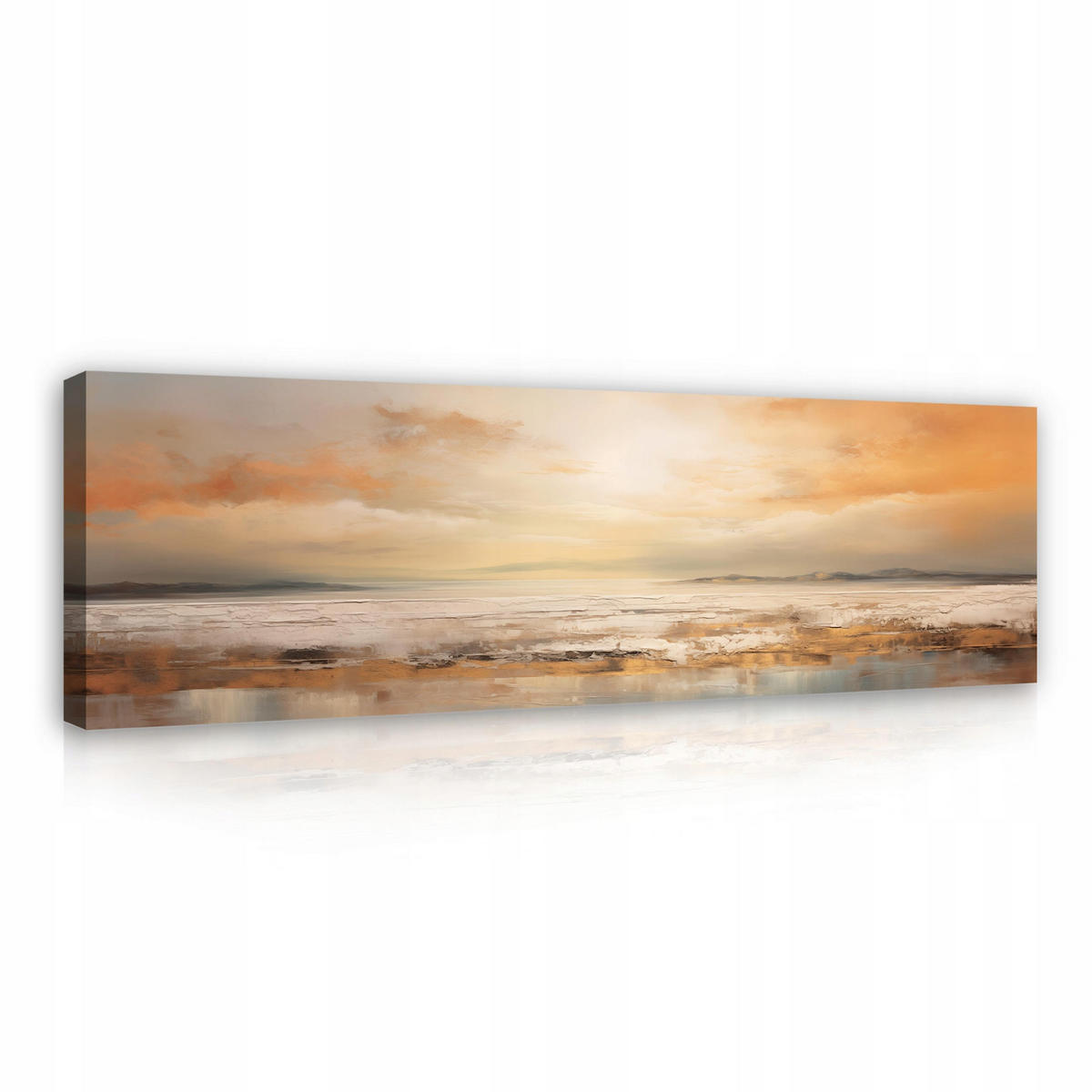 BILDER Abstrakt Meer Loft Modern Wohnzimmer 145x45 - Multicolor, Holzwerkstoff (145/45cm) - Wallarena