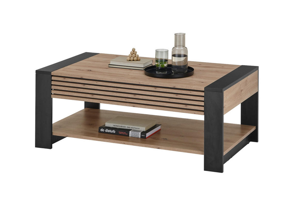 COUCHTISCH Artisan Eiche Dekor 108/60/42 cm - Eichefarben, Holz (60/108/42cm) - moebel dich auf