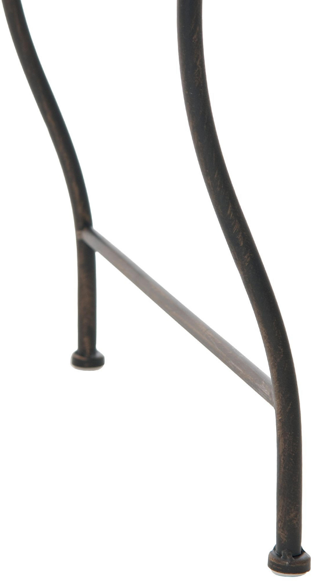 GARTENTISCH eckig 49/45/46 cm Metall Bronze - Bronzefarben, Metall (45/49/46cm) - CLP