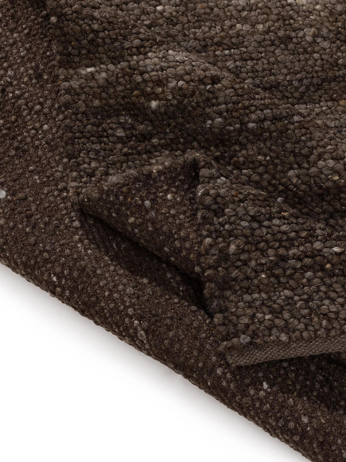 WOLLTEPPICH Finn Braun 100x150 cm - Braun, Textil (100/150cm) - benuta Pure