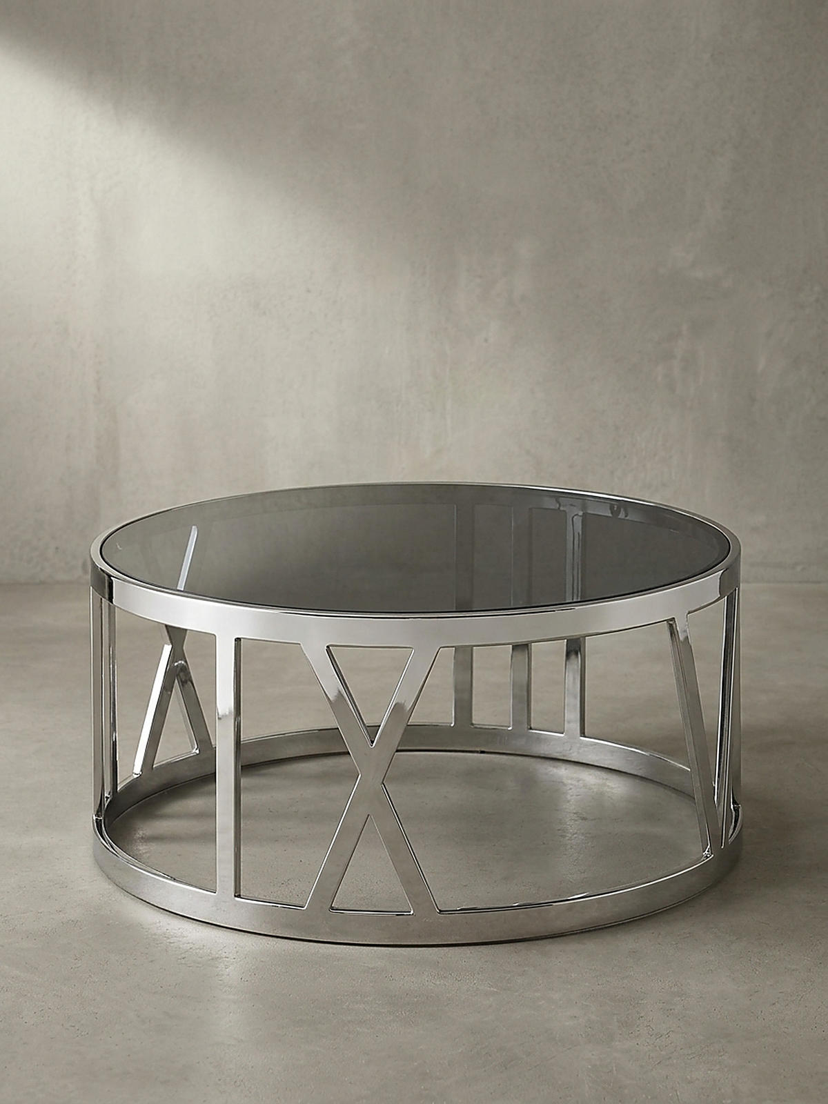 COUCHTISCH mit Glasplatte, Metallgestell, handgefertigt, Belastbarkeit 20 kg, Silber 60x60x30 cm - Silberfarben, Glas/Metall (60/60/30cm) - KADIMA DESIGN