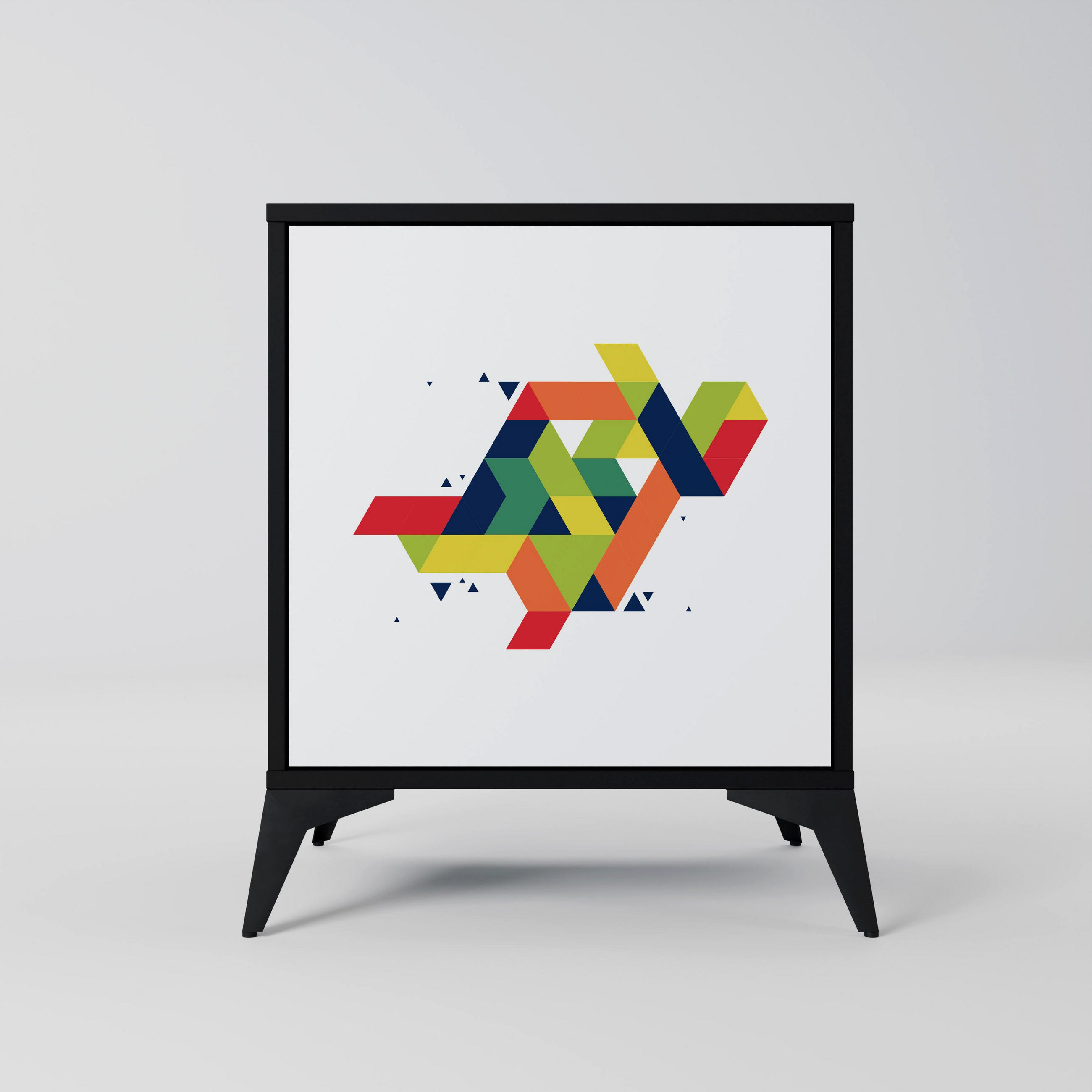 SpaceRebels Sideboard Schwarz 57.5x70.5x42 cm