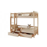 ETAGENBETT COLLIN 90/200 cm in Kiefer mit Schubladen links - Kieferfarben, Holz (90/200cm) - Deine Möbel 24