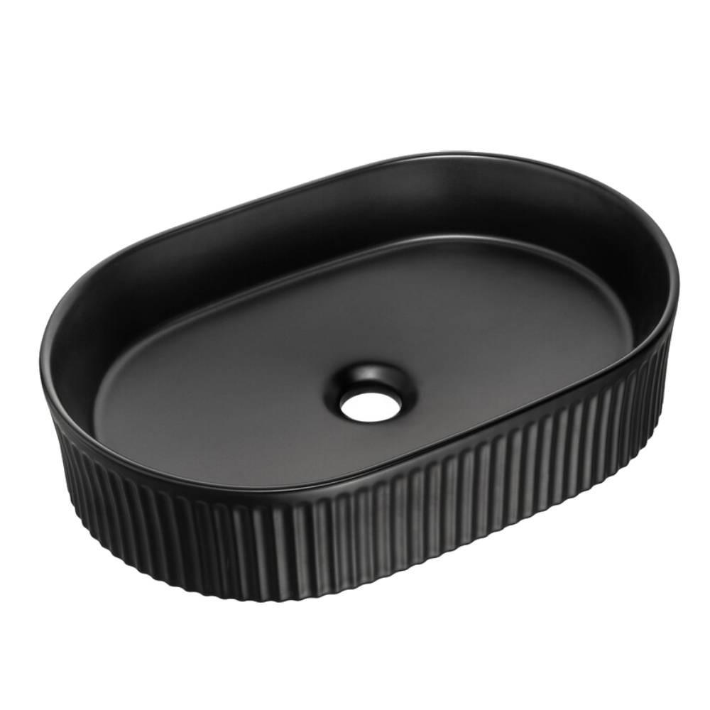 AUFSATZWASCHBECKEN 48 cm - BEYOND 5 BM290 in Schwarz/Matt - Schwarz, Keramik (48/11/32.5cm)