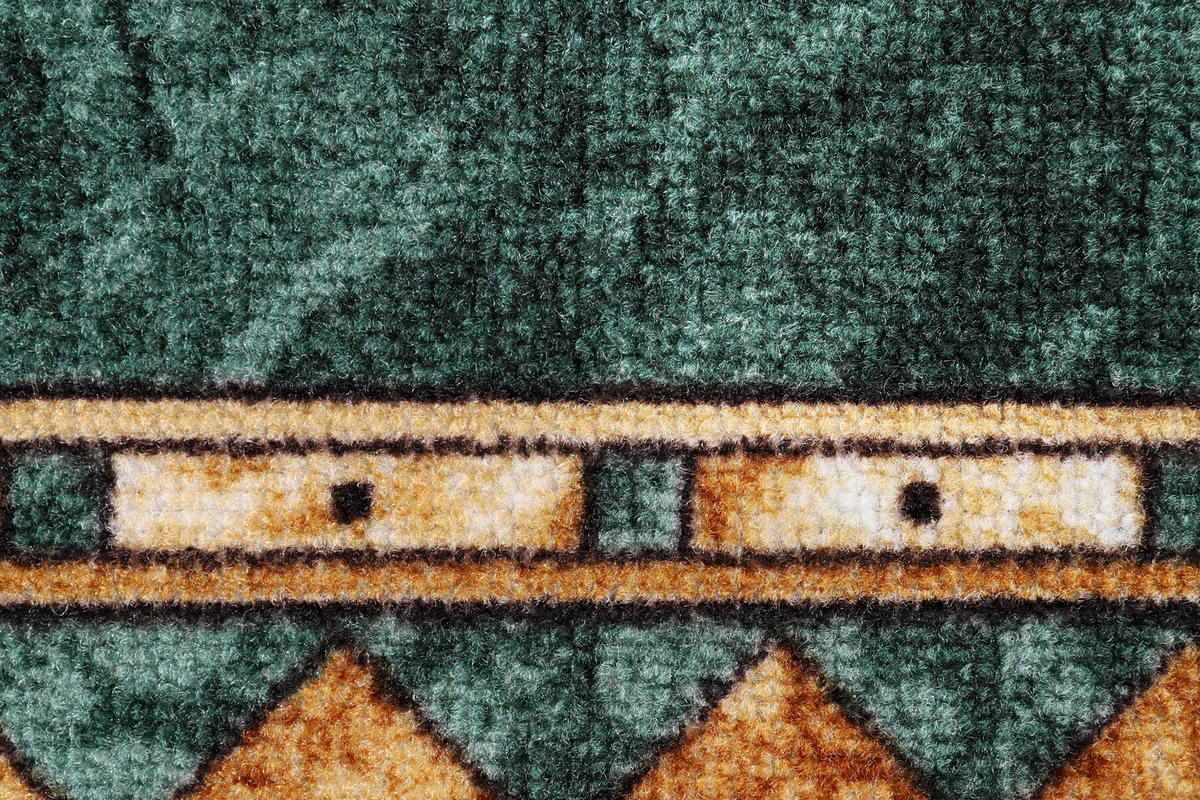 TEPPICHLÄUFER Anti-Rutsch Dunkelgrün rutschfest Gummiunterlage 67/200 cm - Dunkelgrün, Textil (67/200cm) - Tapiso
