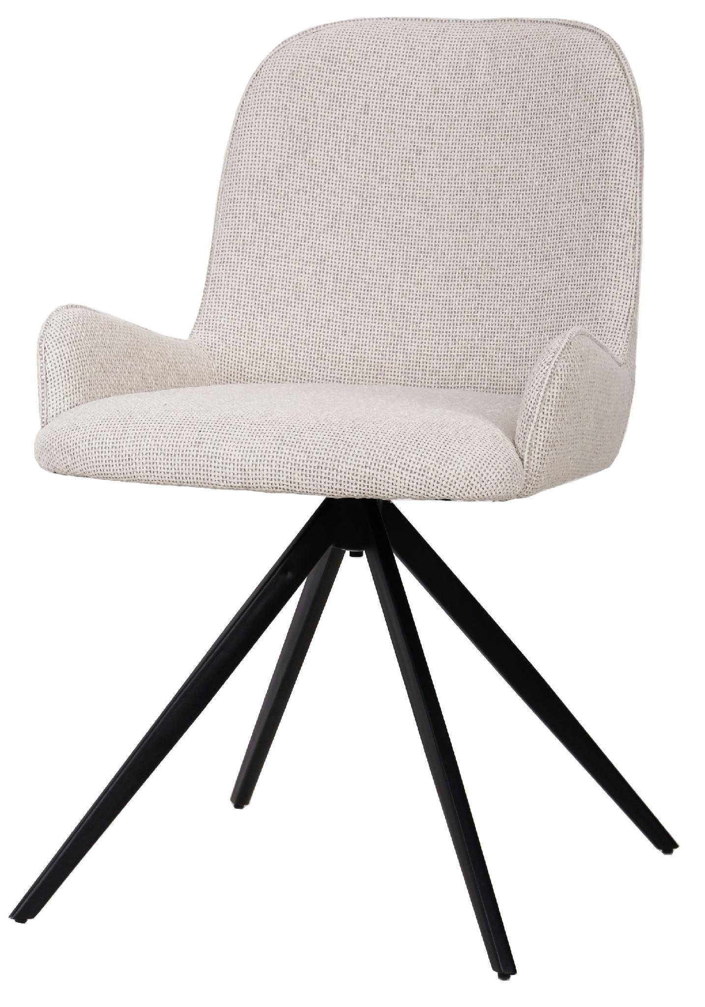 ESSZIMMERSTUHL Leander Beige 58/53.5/83.5cm - Beige, Textil (53.5/83.5/58cm) - PTMD Collection