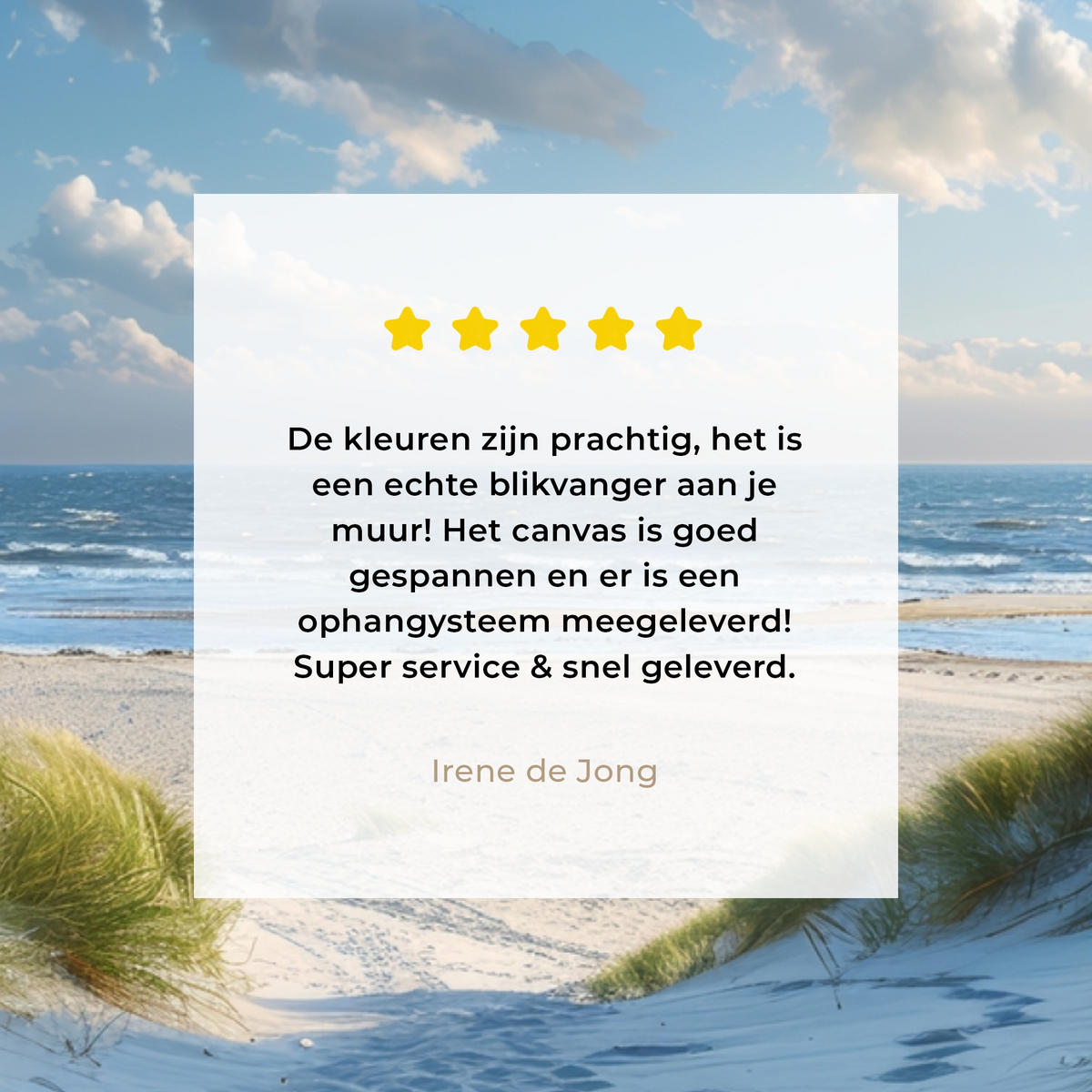 LEINWANDBILD Aussicht - Strand - Fenster - Dünen - Meer Wandbilder 80x60 cm - Hellblau, Textil (80/60cm) - MuchoWow