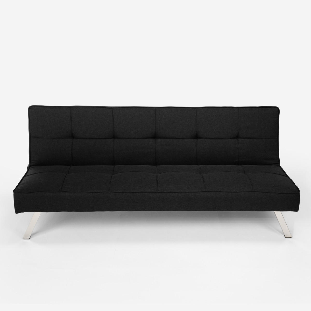 SCHLAFSOFA USB-Anschluss Astralis - Schwarz - Schwarz, Textil (172/75/74cm) - Pasmara