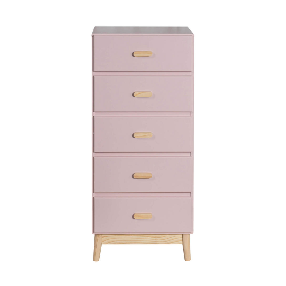 KOMMODE Rosa 40/50/115 cm - Pink, Holzwerkstoff (40/115/50cm) - Mobili Rebecca