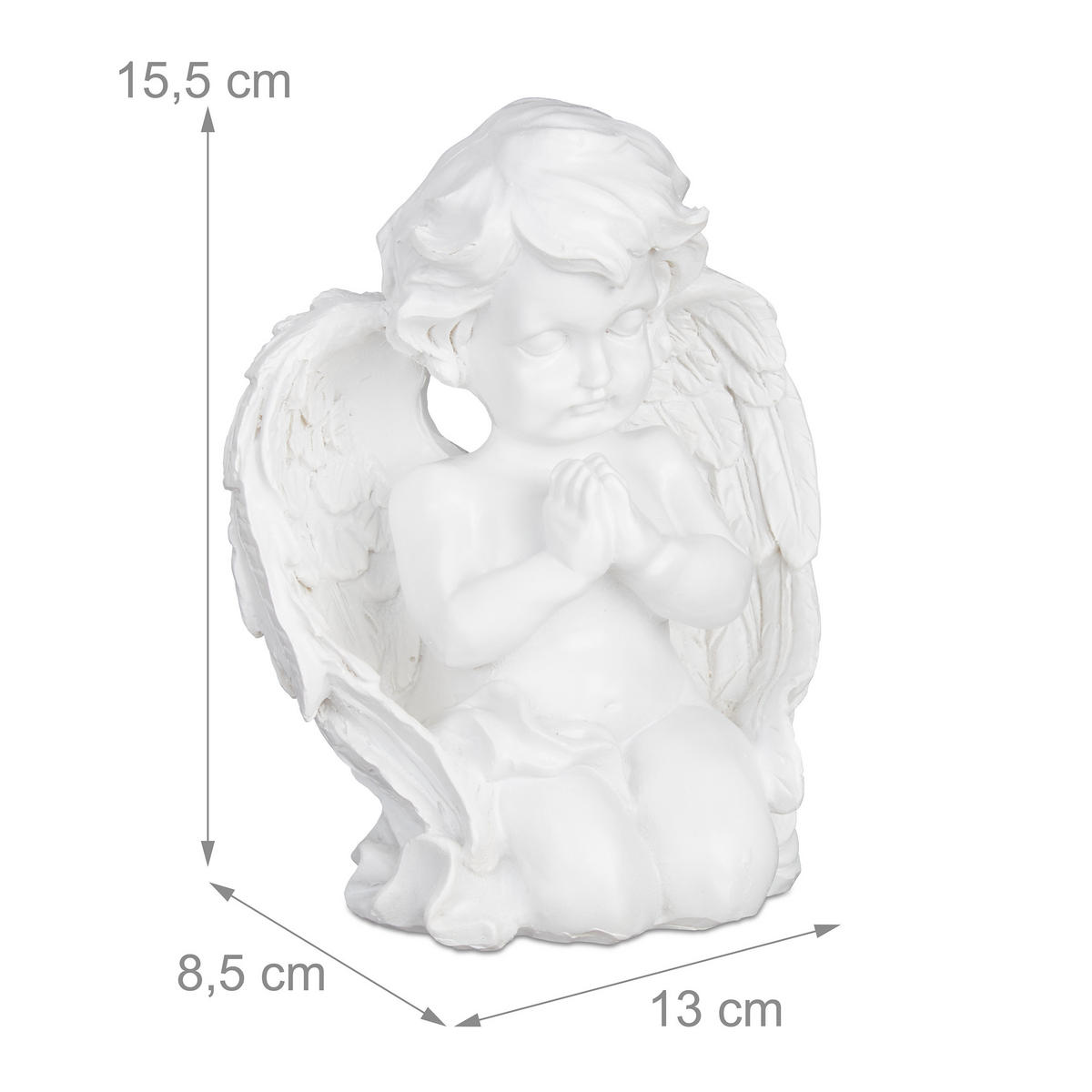 GRABENGEL - Weiß, Kunststoff (13/15.5/8.5cm) - Relaxdays