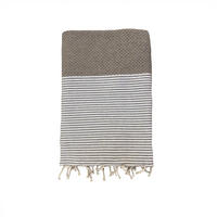 HAMAMTUCH Mikanda Taupe 100x200 190g/m² - Grau, Textil (100/200cm) - LE COMPTOIR DE LA PLAGE
