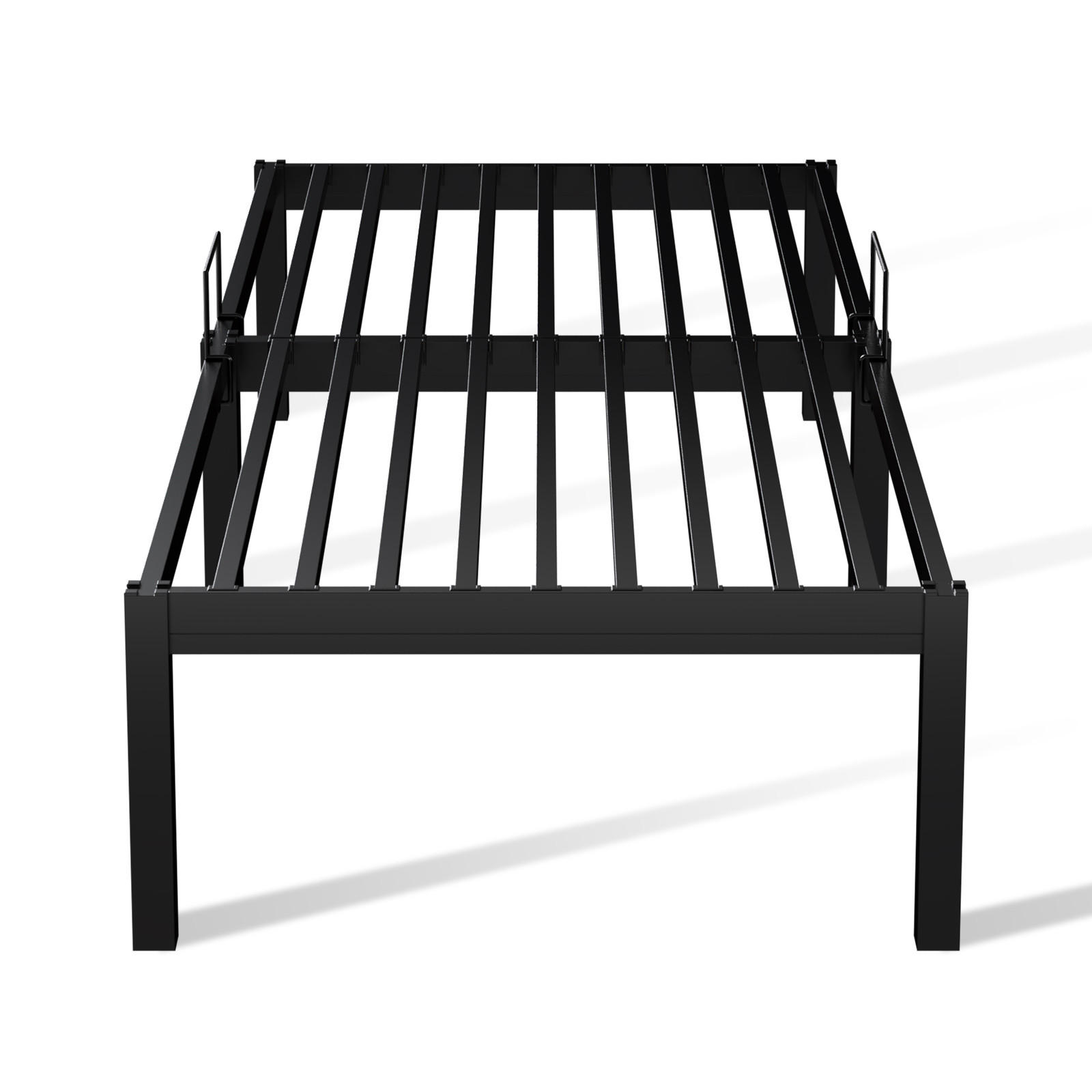 METALLBETT 90x200 cm - Schwarz, Metall (90/200cm) - HOMAVO