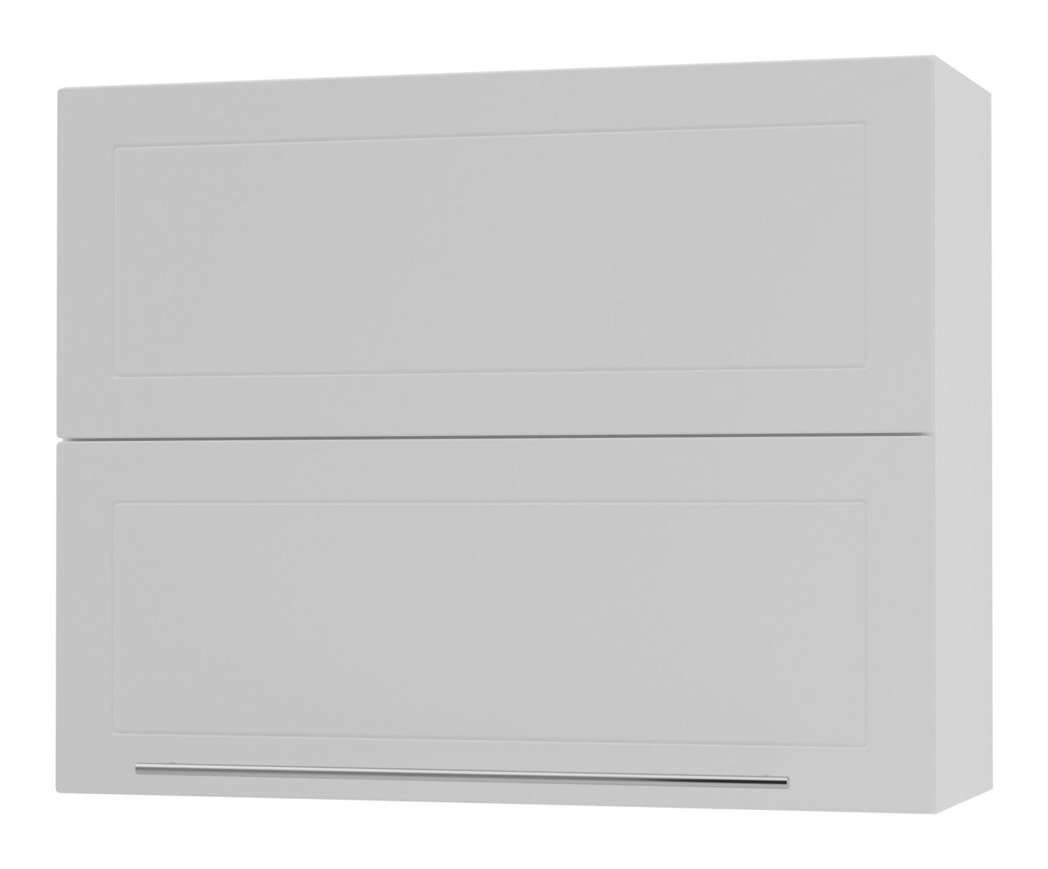 KÜCHENHÄNGESCHRANK Kvantum W8B/90 Weiß Matt / Weiß Matt 90 / 32,5 / 72cm - Weiß, Holz/Holzwerkstoff (90/72/36cm) - Feldmann-Wohnen