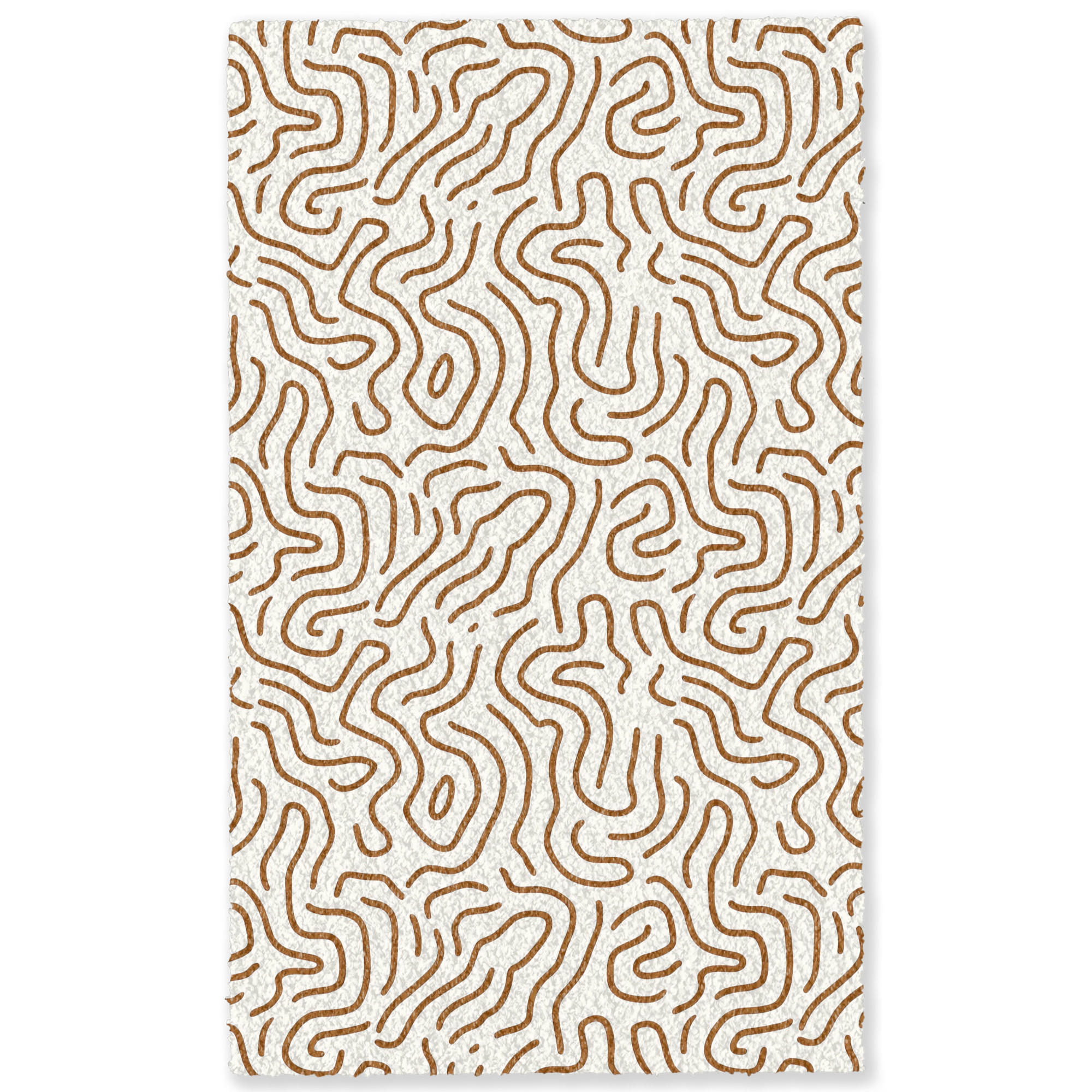 TEPPICH - Minimalistisch - Muster - Terrakotta - 90x150 cm - Braun, Kunststoff/Textil (90/0.4cm) - OnlyWow