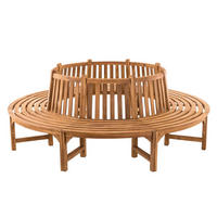 BAUMBANK Nova rund 250 cm teak - Braun, Holz (250/92/250cm) - TPFGarden