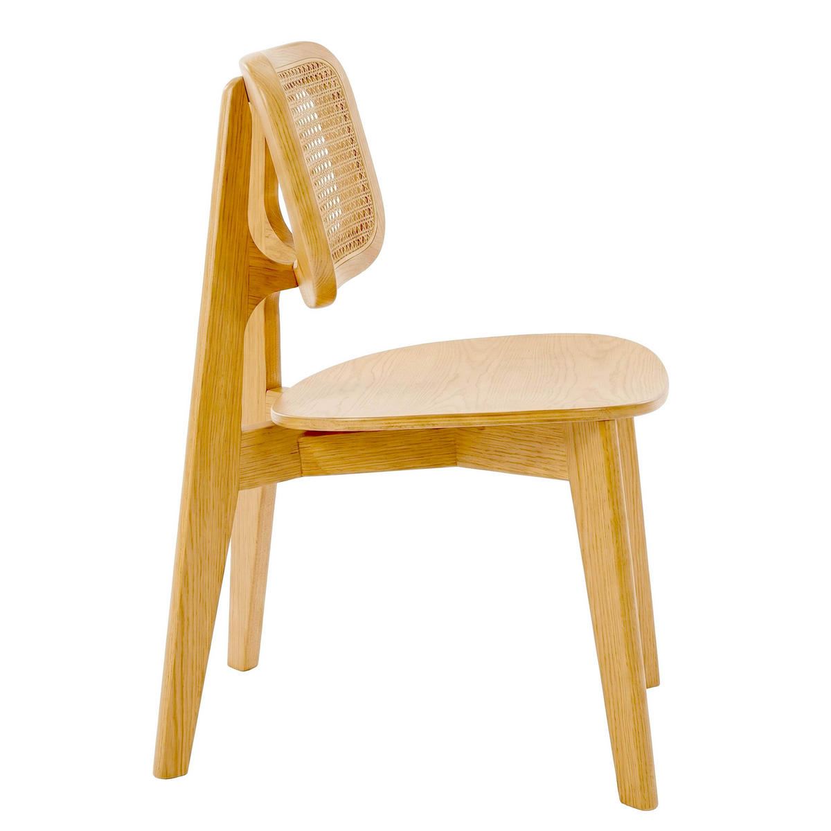 STÜHLE 2-tlg., Holz - Eichefarben, Eichenholz/Holz (45/78/42cm) - Oviala