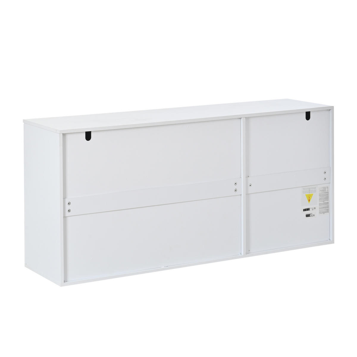 KUCHYŇSKÁ SKŘÍŇ bílá se 3 lesklými LED dvířky, úložná skříň z dřevotřísky, 150 × 40 × 70 cm - bílá, kov/kompozitní dřevo (150/70/40cm) - STILVORA