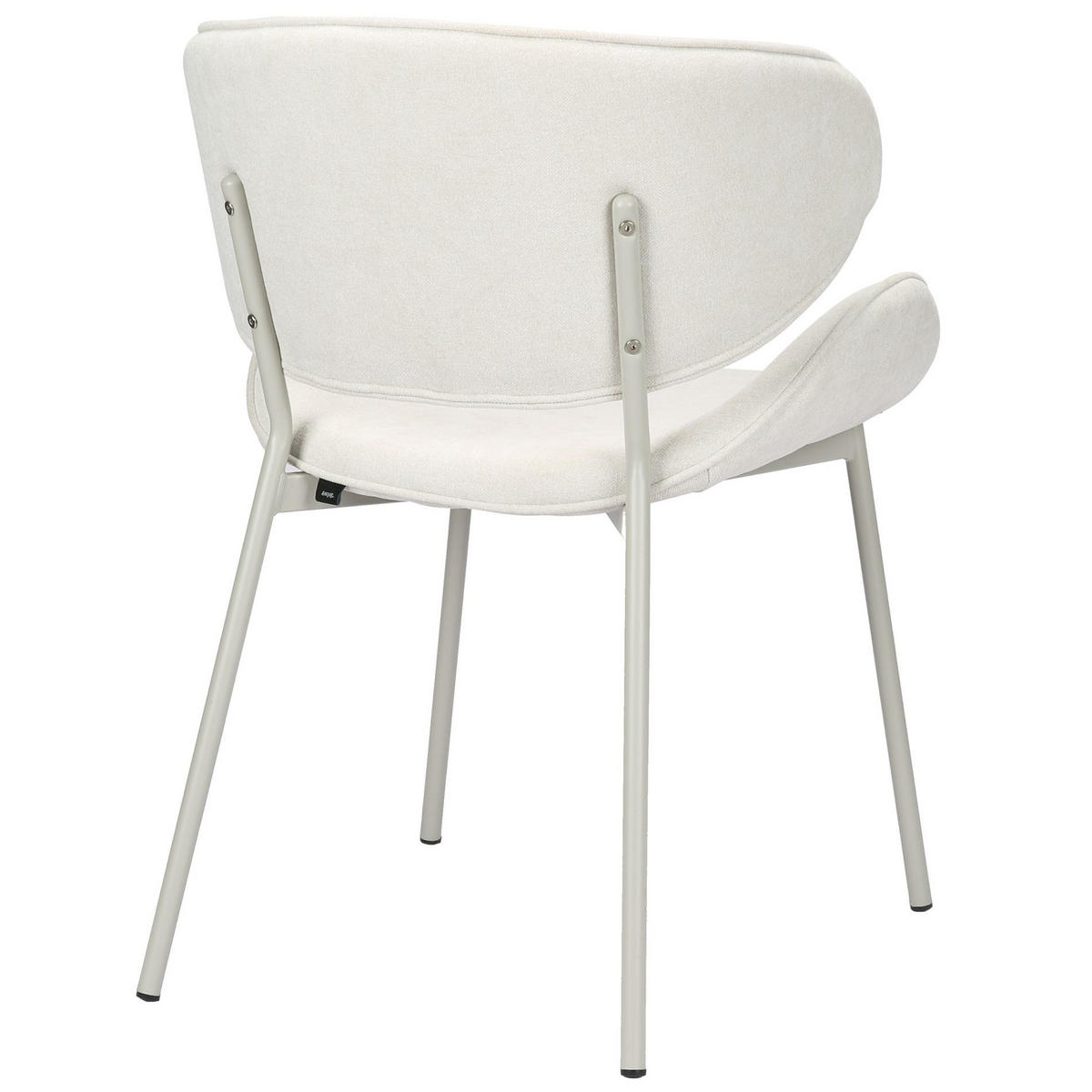 POLSTERSTUHL Pretically Creme - Beige/Creme, Textil/Metall (53/80/59cm) - Selsey