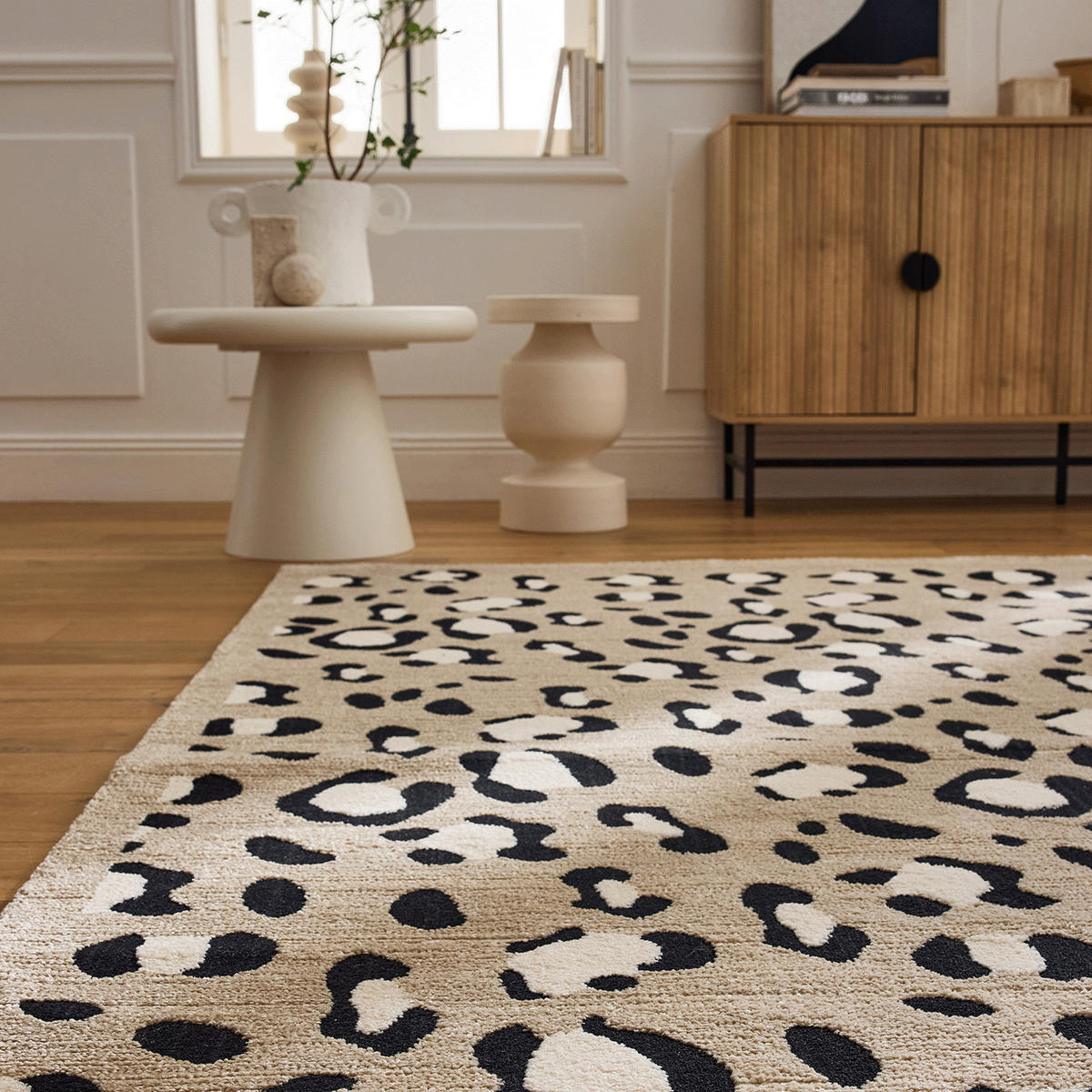 TEPPICH mit Leopardenmuster 120/160 cm Leovah Beige - Beige, Textil (120/160cm) - Nazar Rugs
