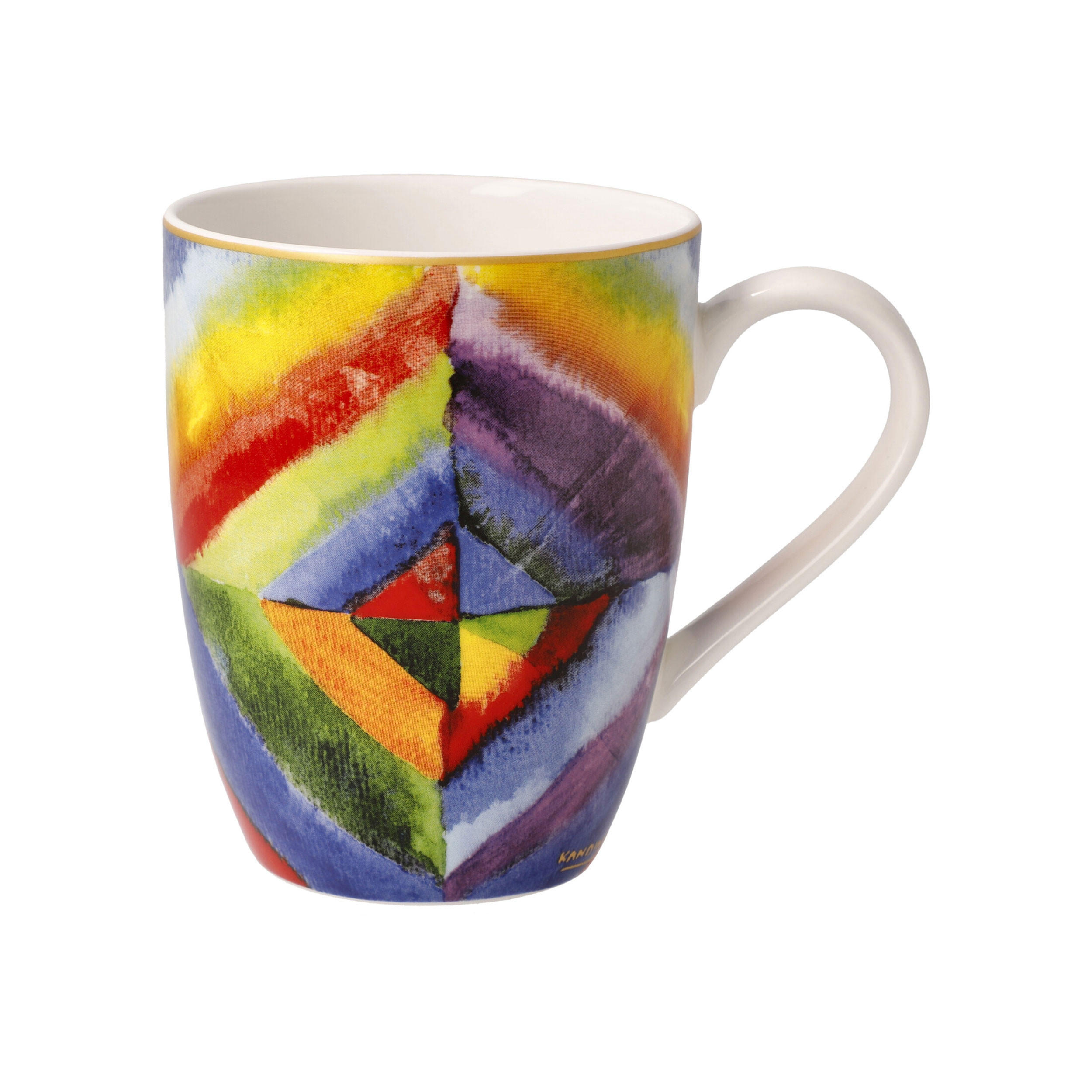 KÜNSTLERTASSE Wassily Kandinsky - Farbstudie, Fine Bone China, Bunt, 0.4 L - Multicolor, Keramik (0.4L) - Goebel