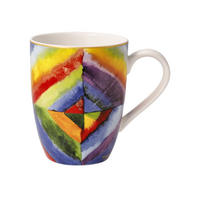 KÜNSTLERTASSE Wassily Kandinsky - Farbstudie, Fine Bone China, Bunt, 0.4 L - Multicolor, Keramik (0.4L) - Goebel