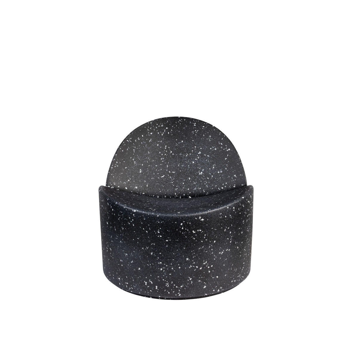 SESSEL Bloom Schwarz - Schieferfarben, Kunststoff (69/70/72cm) - Zuiver