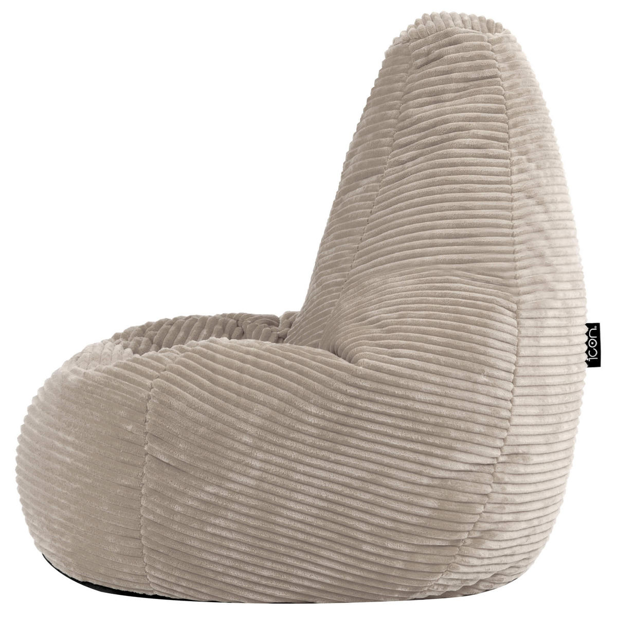 SITZSACK für Kinder Sessel aus Cord 2-tlg. - Beige, Textil (69/59/65cm) - icon