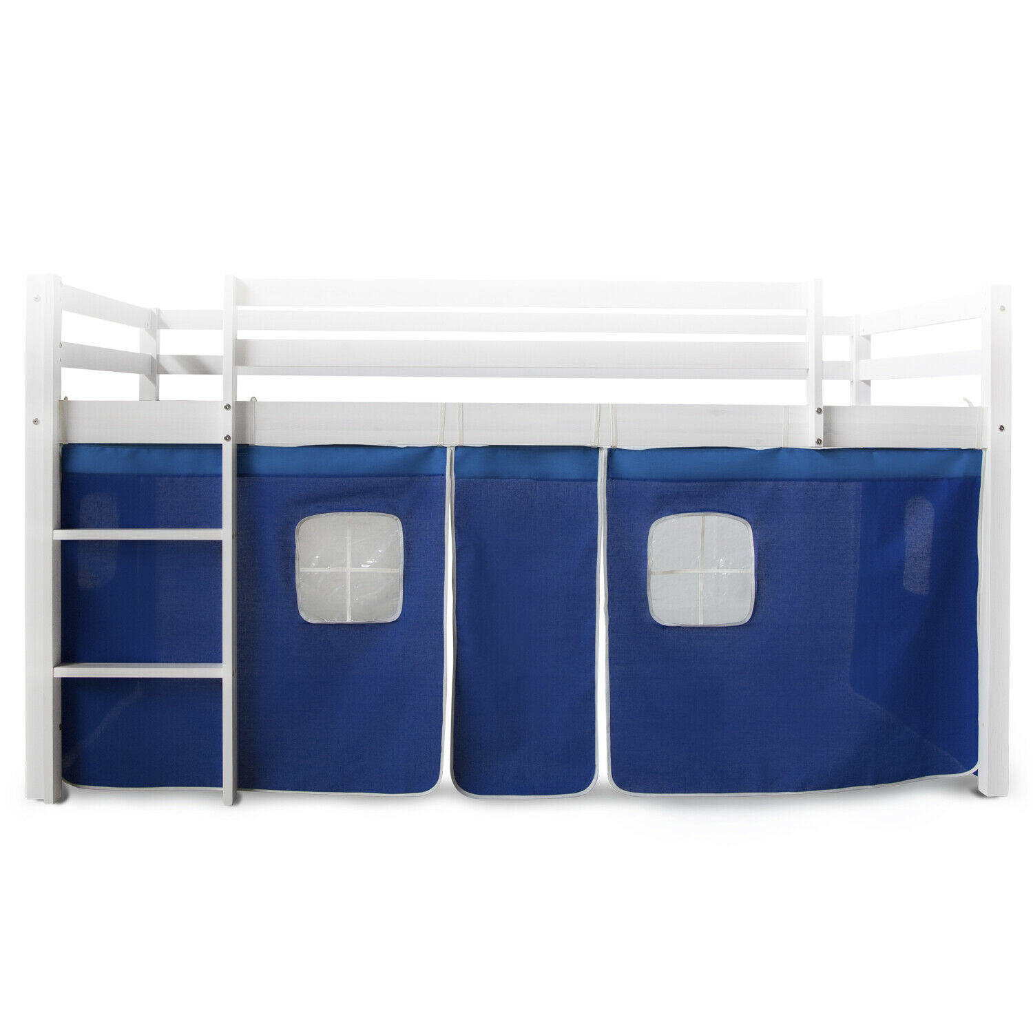 VORHANG für Hochbett Blau - Blau, Textil (197/86/1cm) - Homestyle4u