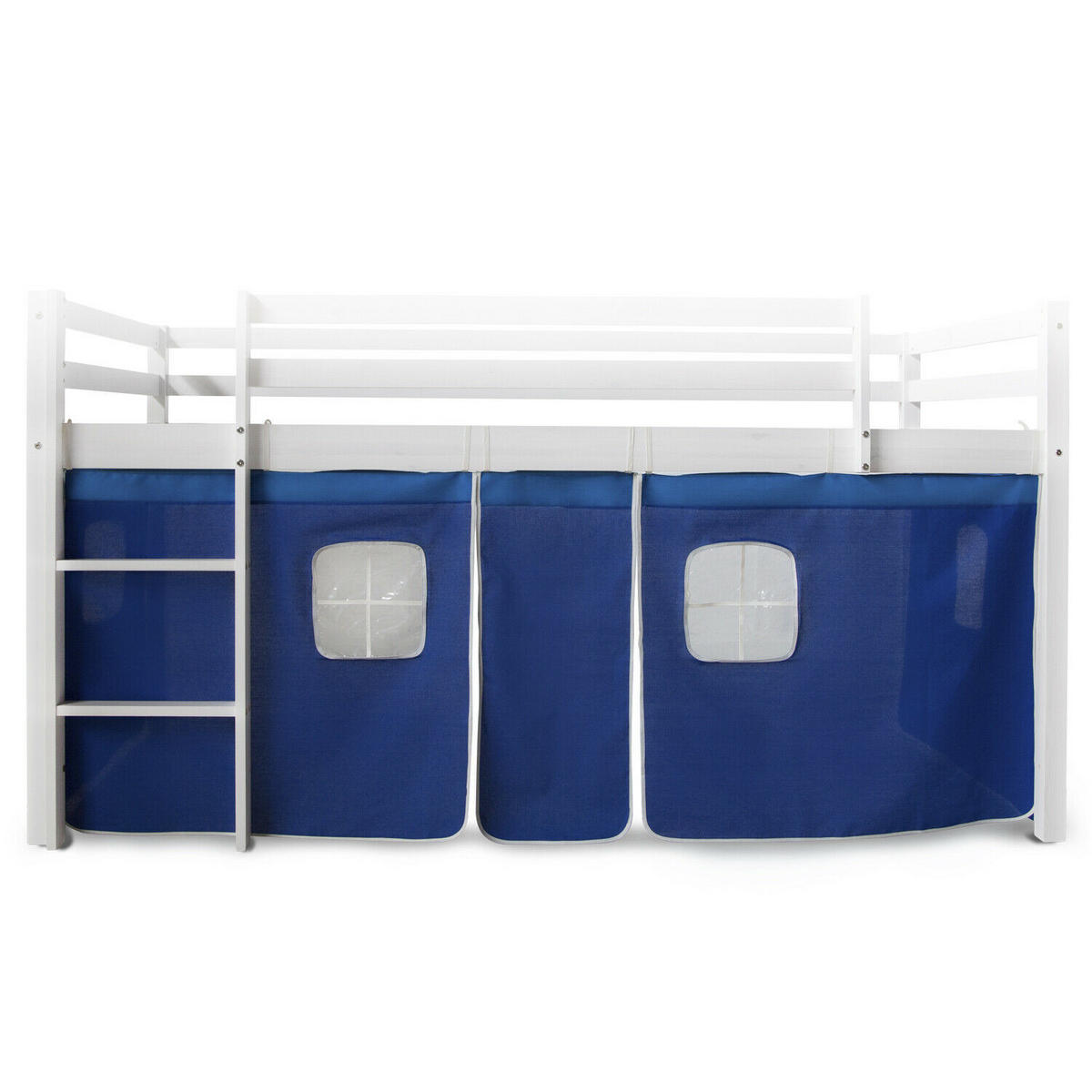 VORHANG für Hochbett Blau - Blau, Textil (197/86/1cm) - Homestyle4u