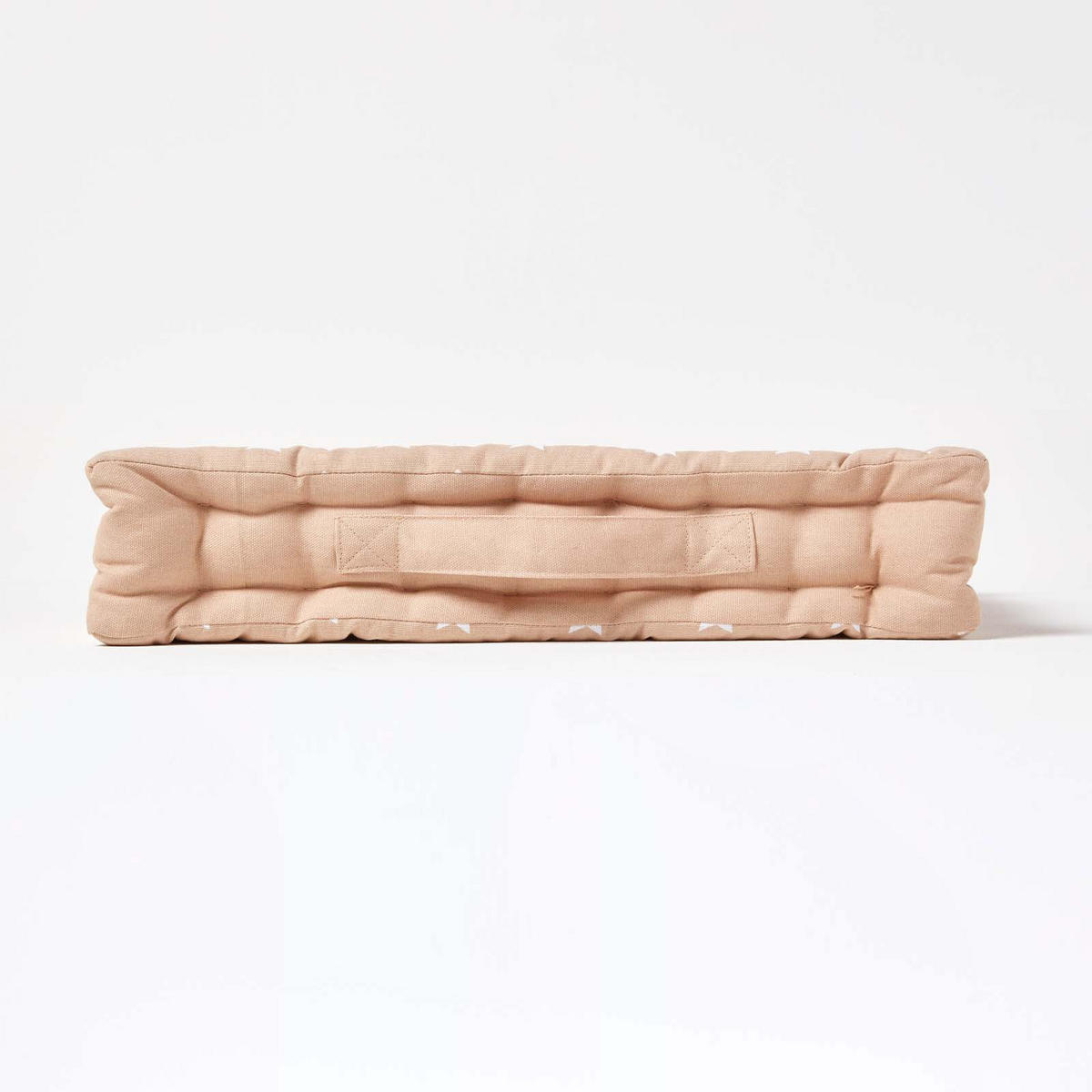 SITZKISSEN Sterne beige 50/50/10 cm - Beige, Textil (50/50/10cm) - Homescapes
