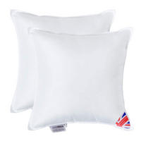 FÜLLKISSEN 2er-Set – 40/40 cm, Super-Mikrofaser - Weiß, Textil (40/40cm) - Homescapes