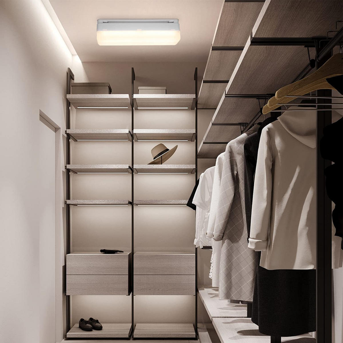 LED-DECKENLEUCHTE Alice 20/4.5/5cm - Weiß, Kunststoff (20/4.5/5cm) - ZMH