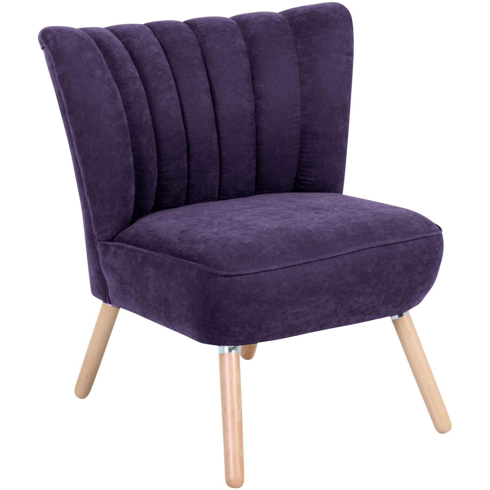 58aufmkessel Sessel Buche, Violett 70x80x66 cm