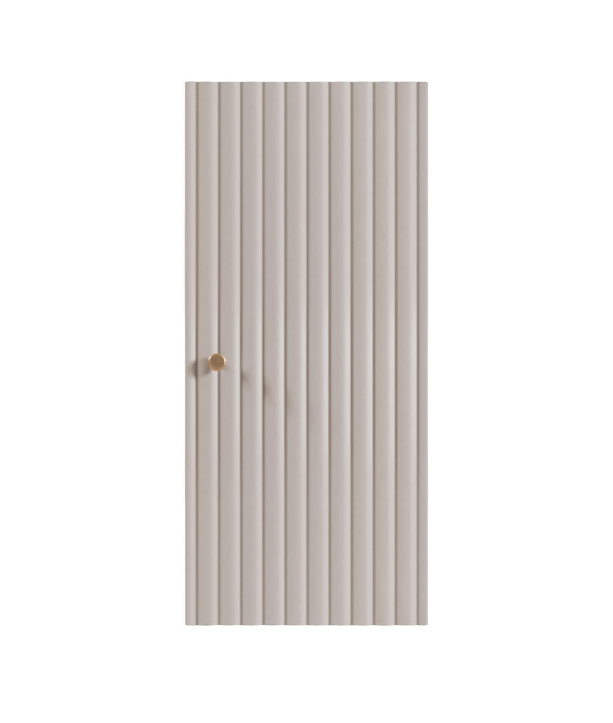 HÄNGESCHRANK BELLO geriffelt Kaschmir matt 35/68/27 cm - Kaschmir, Holzwerkstoff/Metall (35/68/27.2cm) - Rodan