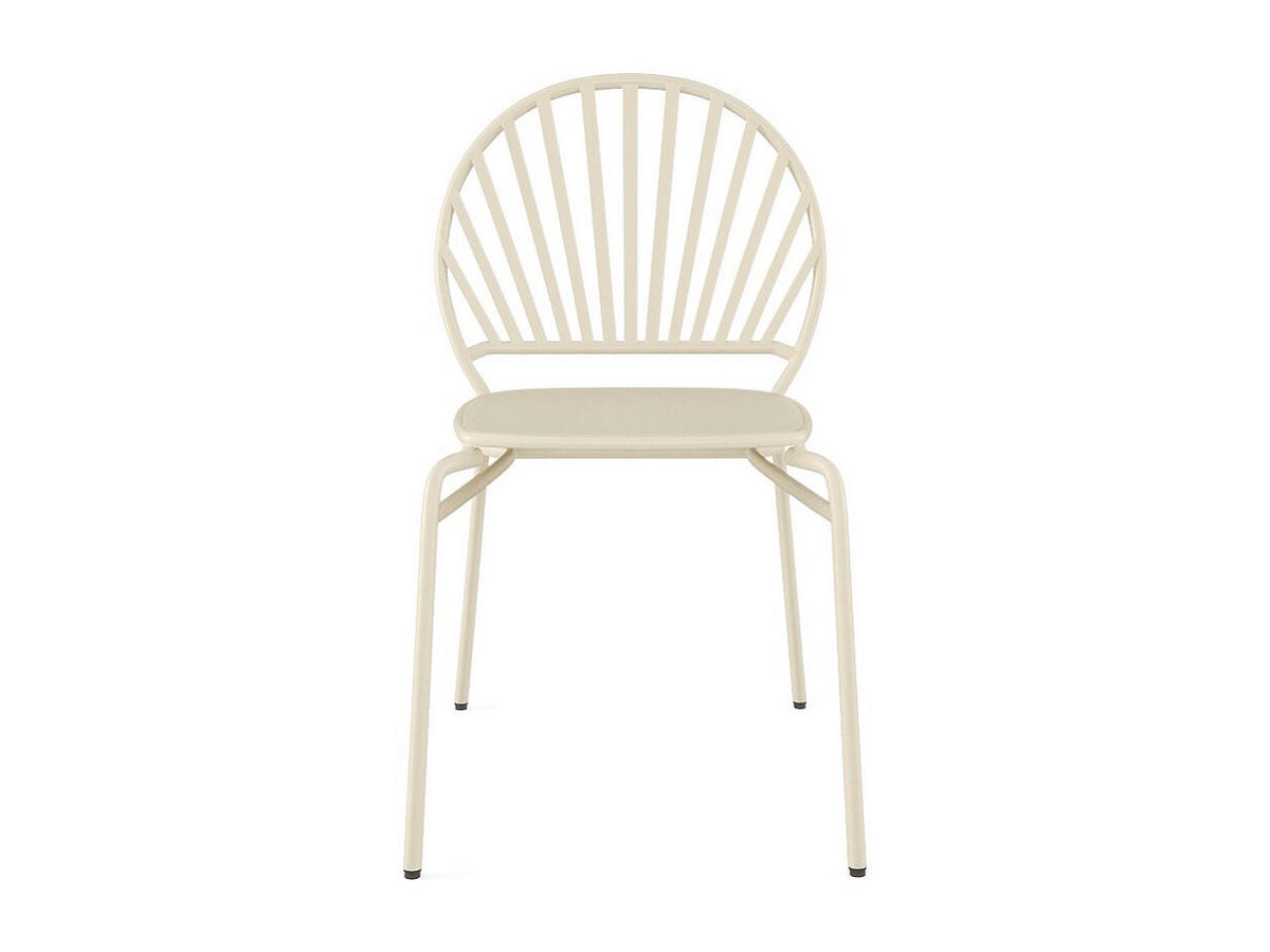 GARTENSTUHL stapelbar 2er-Set - Metall - Beige - CEDEIRA von MYLIA - Beige, Metall (50/82/58.5cm) - Vente-Unique