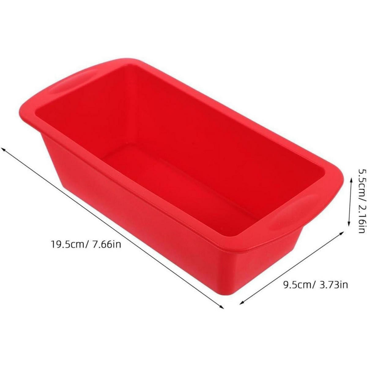 BROTBACKFORM Silikon 19.5 cm - Rot, Kunststoff (9.5/5.5/5.5cm)