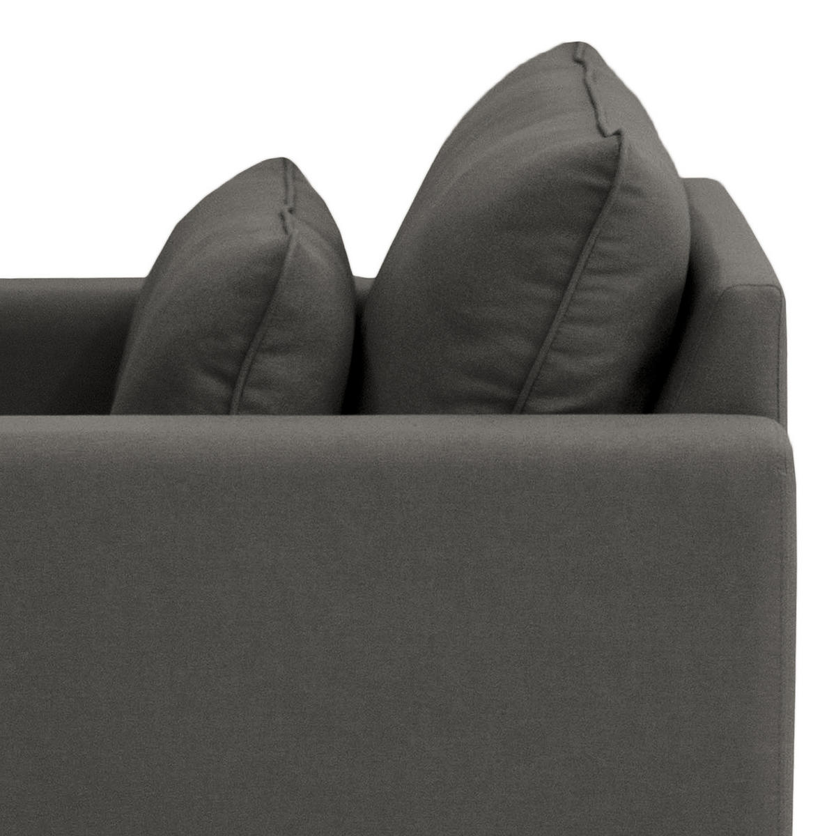 XXL-SESSEL mit Husse - Webstoff - Anthrazit/Schwarz, Wellpappe/Kunststoff (110/82/104cm) - home24