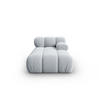 CHAISELONGUE rechts Bellis aus Samt hellblau - Hellblau, Textil (97/62/157cm) - Micadoni