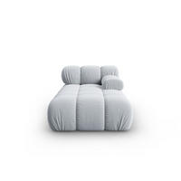 CHAISELONGUE rechts Bellis aus Samt hellblau - Hellblau, Textil (97/62/157cm) - Micadoni