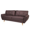 3ER-SOFA Braun - Braun, Textil (203/94/116cm) - MCW