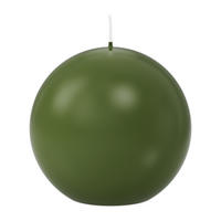 KUGELKERZEN Olive Ø 100 mm, 6 Stück - Olivgrün, Paraffin (10/10/10cm) - Wiedemann Kerzen