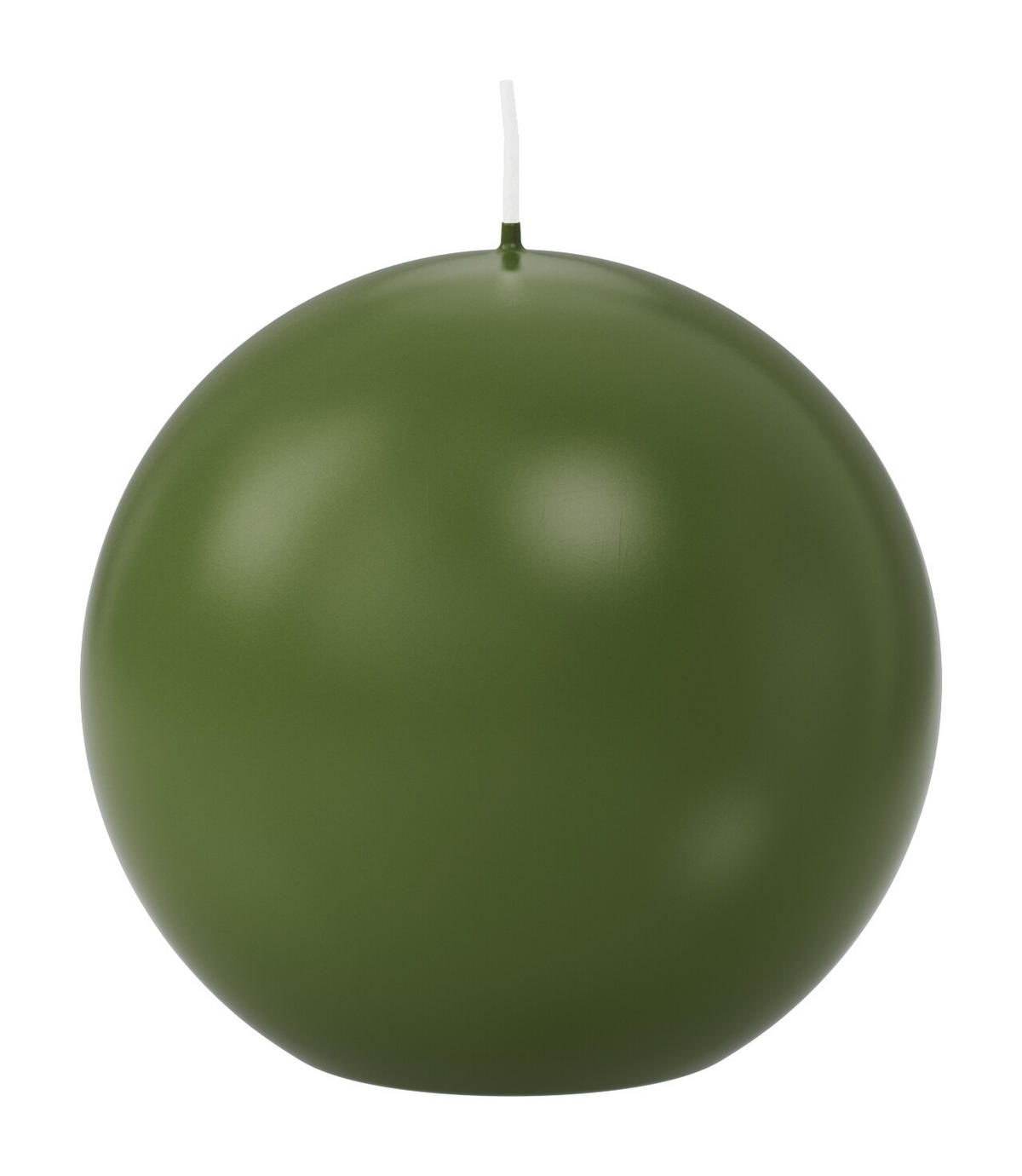 KUGELKERZEN Olive Ø 100 mm, 6 Stück - Olivgrün, Paraffin (10/10/10cm) - Wiedemann Kerzen