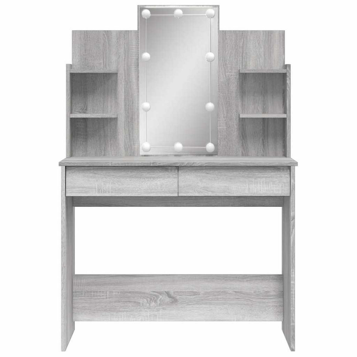 SCHMINKTISCH Curtis 96/40/142 cm - Schieferfarben, Holzwerkstoff (96/142/40cm) - Nettlife