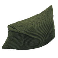 SITTSÄCK XXL 3-I-1 i Manchester som Fåtölj, Soffa och Säng - Grön, Textil (180/25/125cm) - Urban Meuble