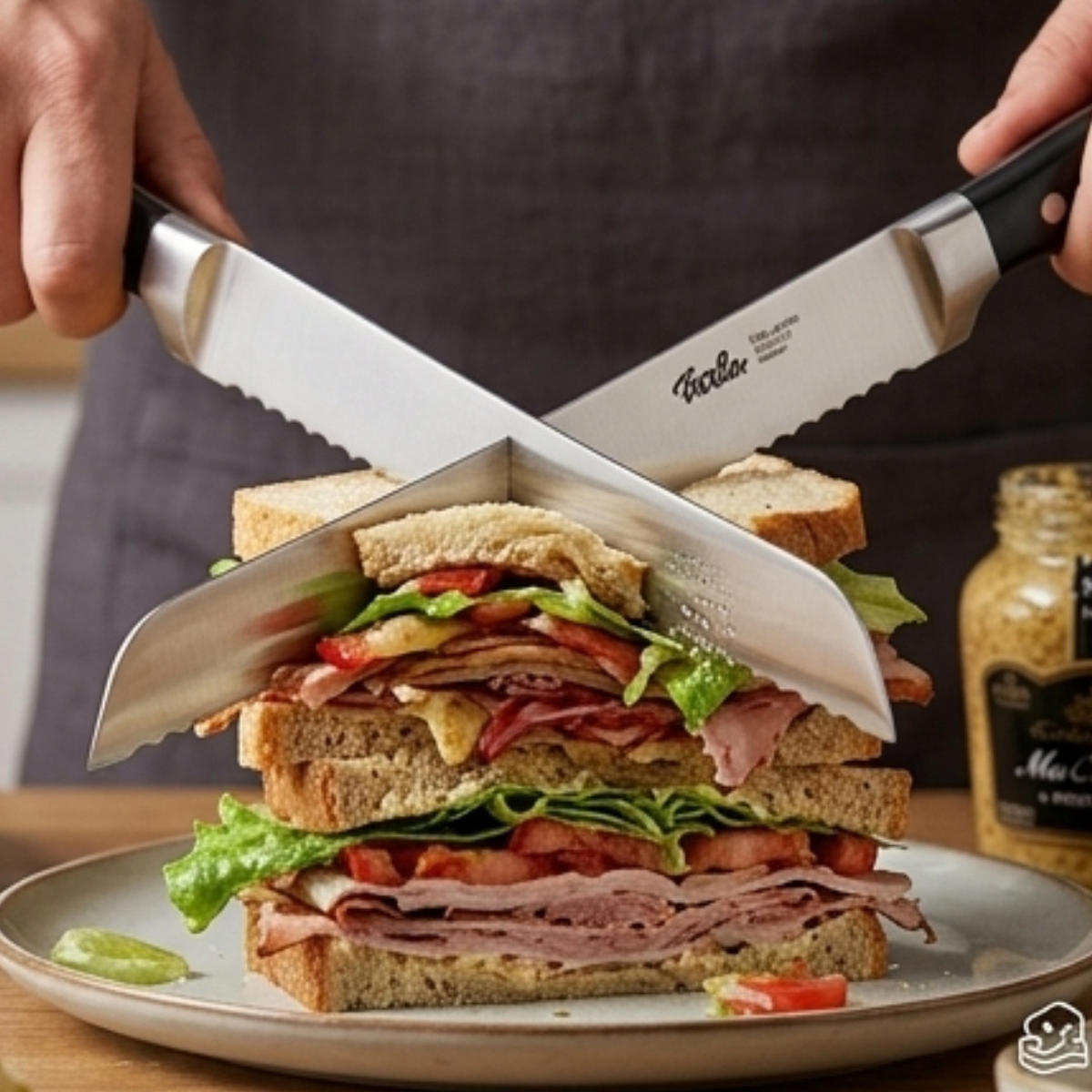 MESSERSET PROFI 3-tlg Kochmesser 19 cm Brotmesser 18 cm Küchenschere Edelstahl Schwarz - Silberfarben/Schwarz, Kunststoff/Metall - Fissler