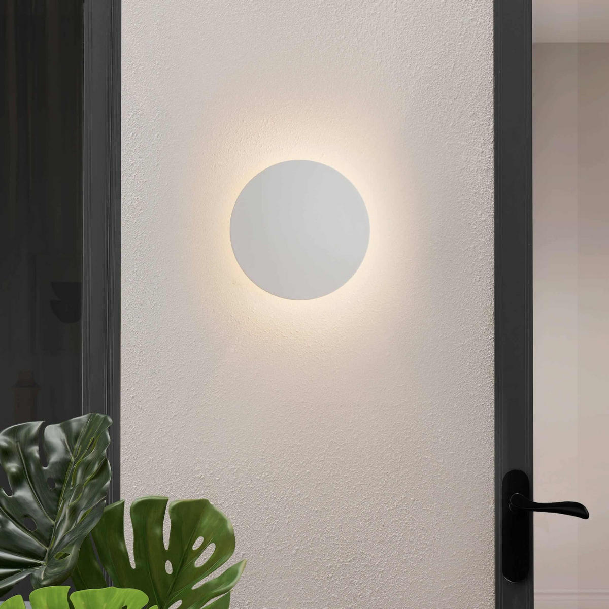 WANDLEUCHTE Lunar, Weiß, 7cm - Weiß, Metall (30/30/7cm) - KOSILUM