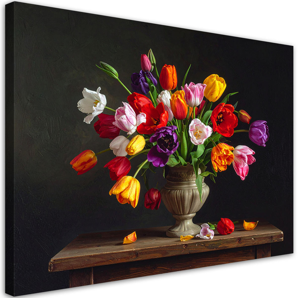 LEINWANDBILD Blumen 120x80cm - Multicolor, Textil (120/80cm) - Feeby