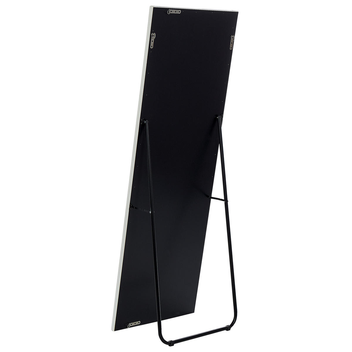 STEHSPIEGEL ausKunstleder50/150cmWeissANSOUIS Ansouis - Weiß, Kunststoff (50/150/33cm) - Beliani