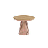 ESSTISCH Cone Bis - Honigeiche/Kupferfarben, Holzwerkstoff/Metall (100/100/76cm) - Meblini